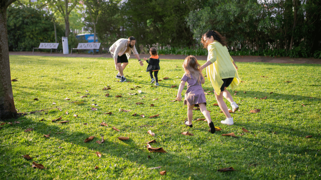 a family in the park