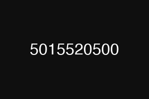 5015520500