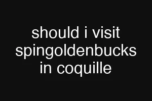 should i visit spingoldenbucks in coquille